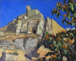 Castell de Morella, pintura a l'oli (2020)