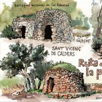 Cabanes de pedra seca, dibuix del natural (2025)