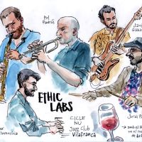 Ethic Labs en concert, dibuix del natural (2025)