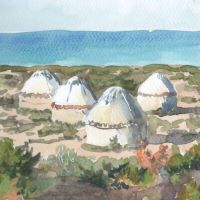 Camp de iurtes vora l'Issik-Kul, Kirguizstan (2026)